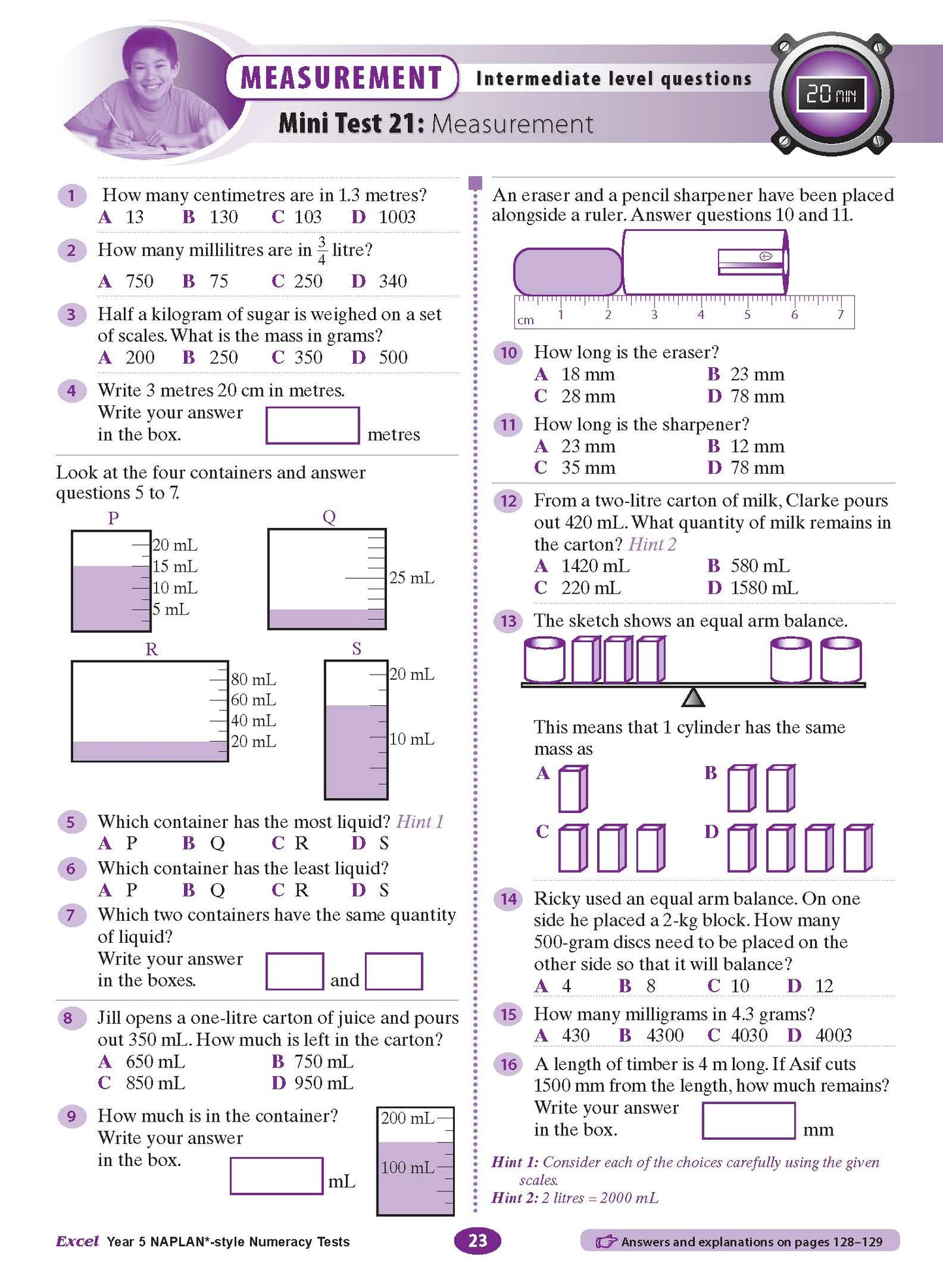 Excel Year 5 NAPLAN*-style Numeracy Tests
