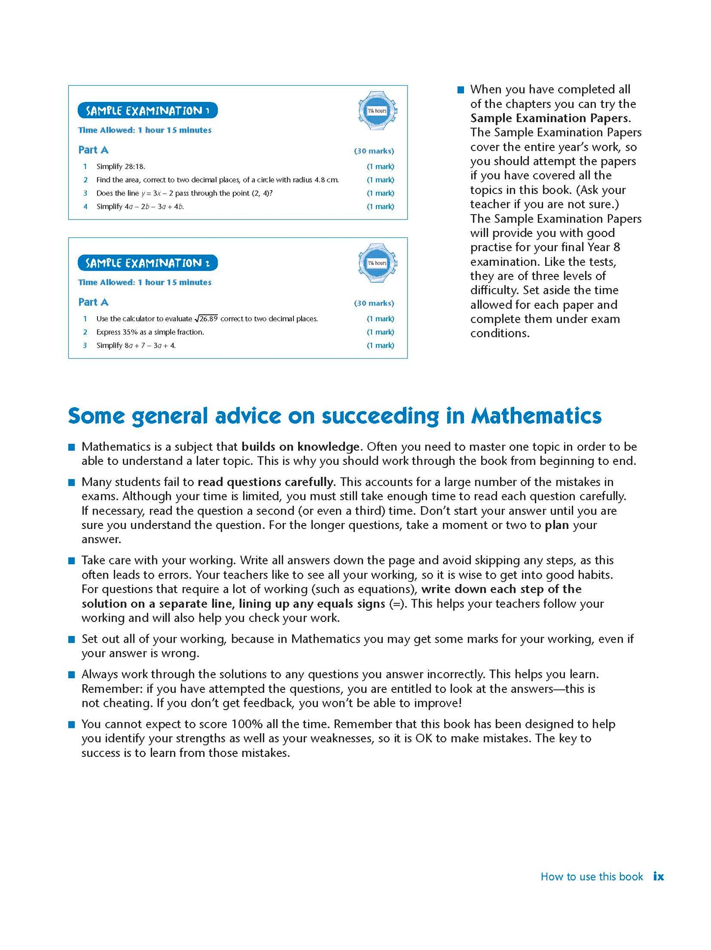 Excel Study Guide - Mathematics Year 8
