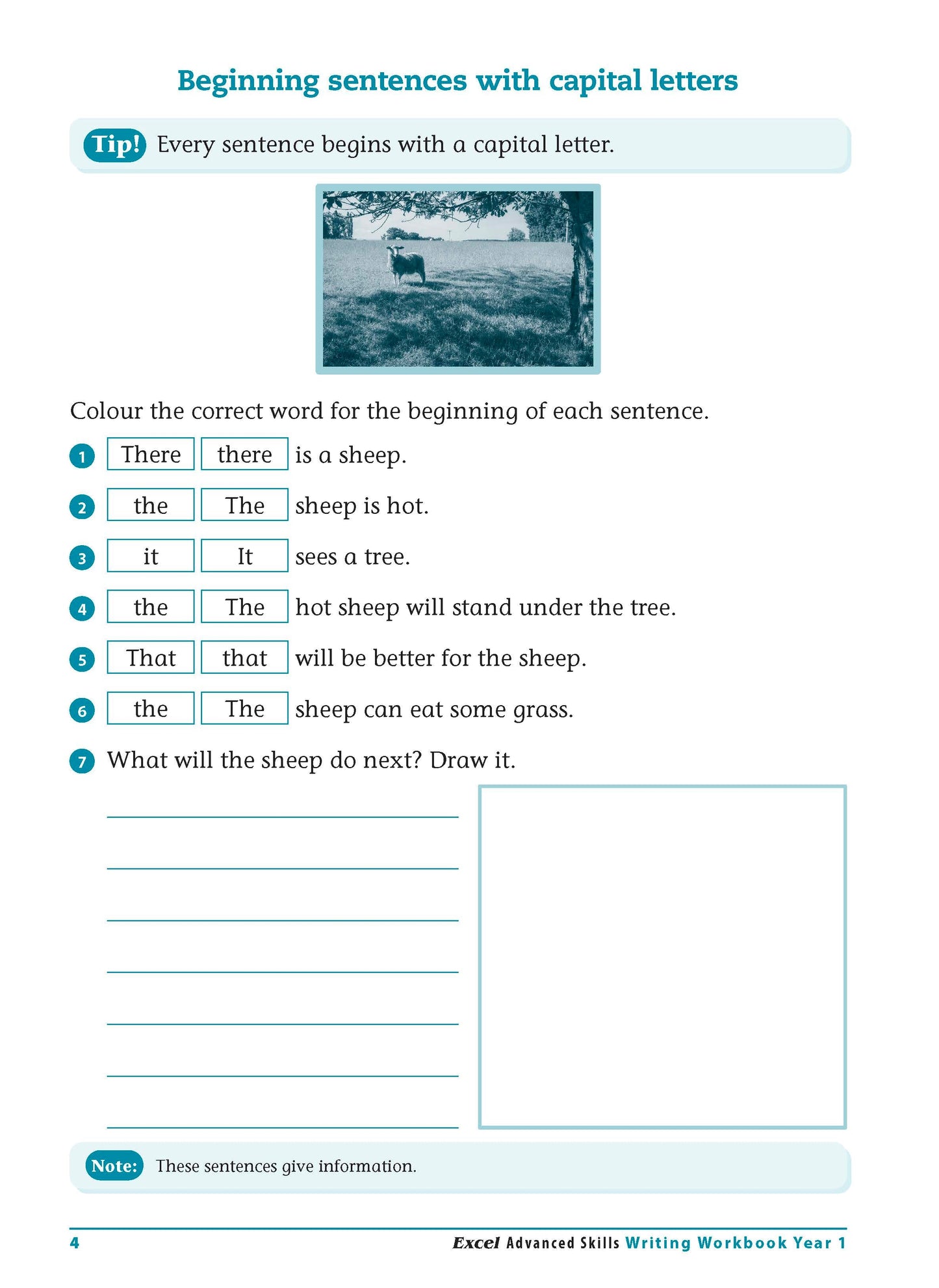 Excel Advanced Skills - Writing Workbook Year 1