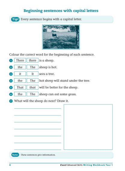 Excel Advanced Skills - Writing Workbook Year 1