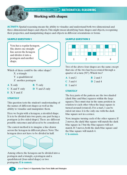 Excel Test Skills - Opportunity Class Tests Skills and Strategies Years 3-4