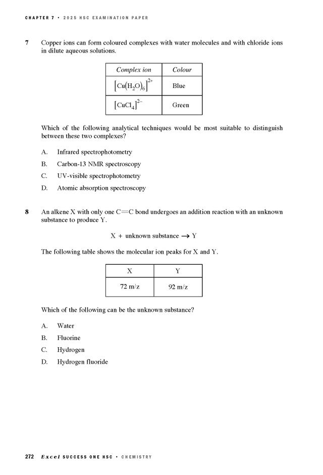 Excel Success One HSC Year 12 Chemistry (2026 Edition)
