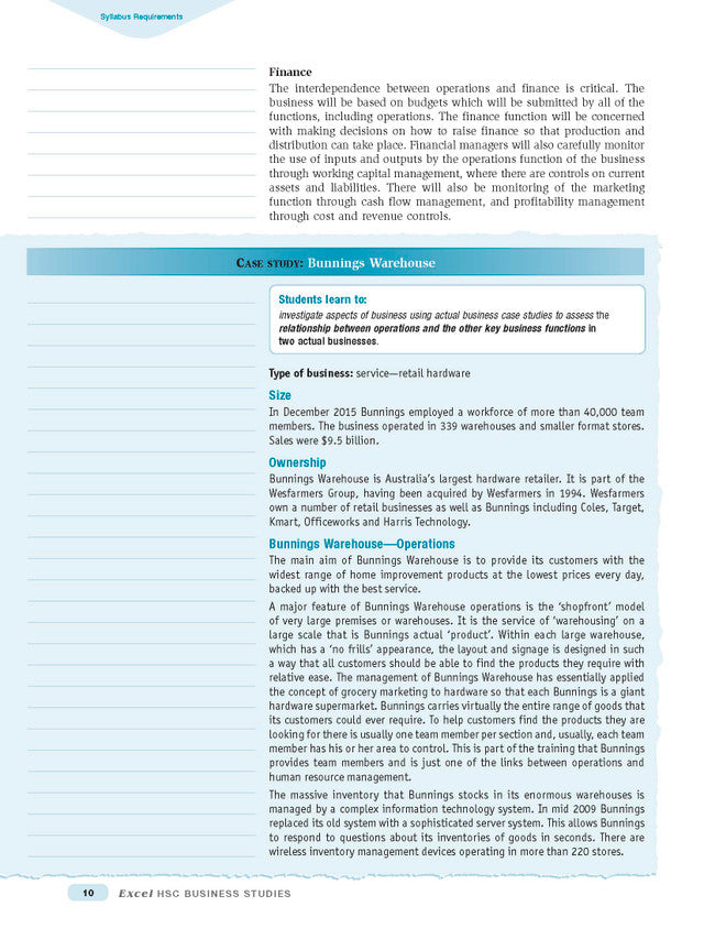 Excel HSC Year 11 Business Studies Study Guide