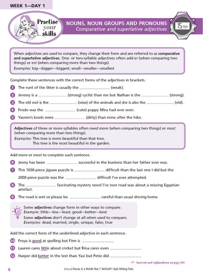 Excel Revise in a Month Year 7 NAPLAN*-style Writing Tests