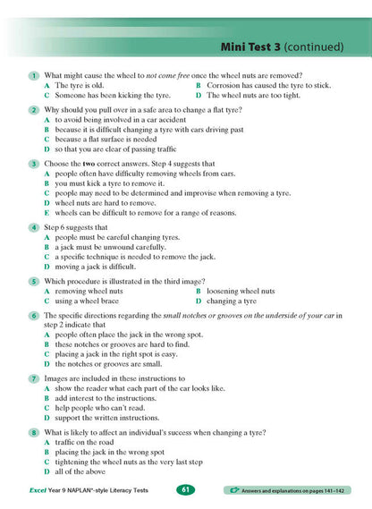 Excel Year 9 NAPLAN*-style Literacy Tests