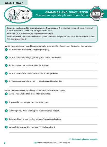 Excel Revise in a Month Year 3 NAPLAN*-style Writing Tests