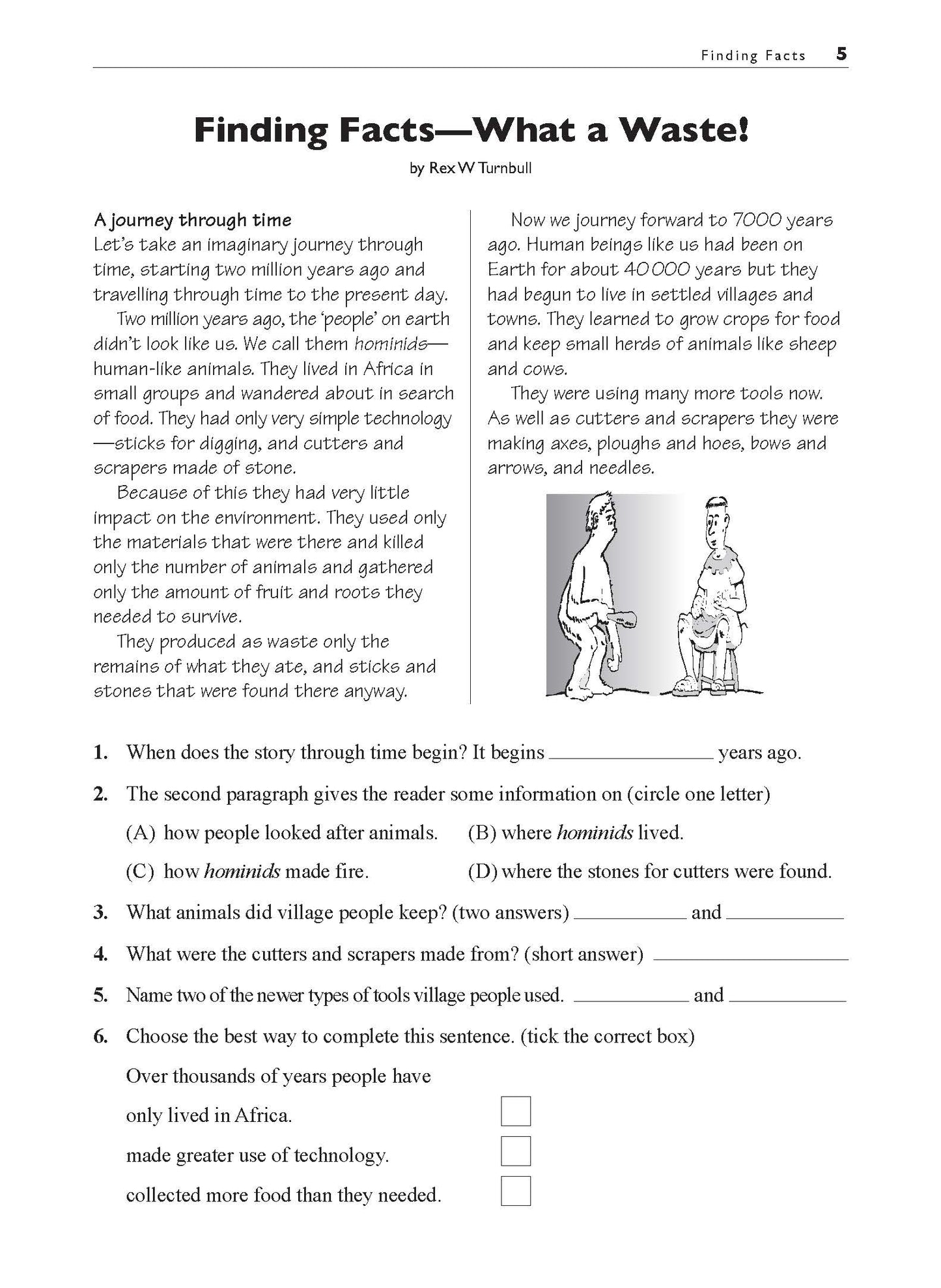 Excel Basic Skills - Comprehension and Written Expression Year 4