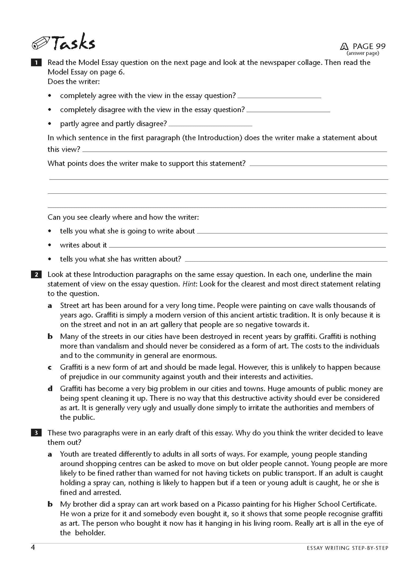 Excel Essential Skills - Essay Writing Step-by-Step Years 7-10