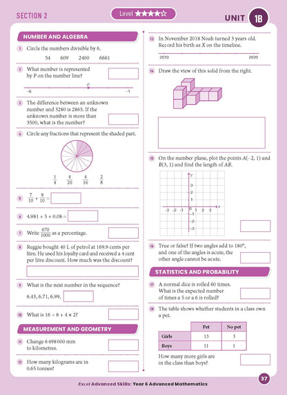 Excel Advanced Skills - Advanced Mathematics Year 6