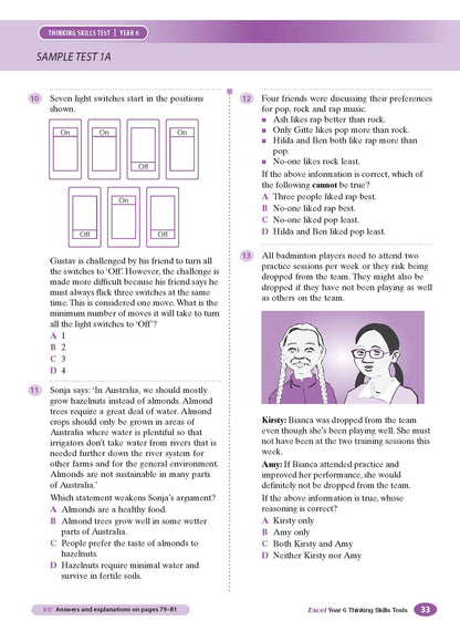 Excel Test Skills - Thinking Skills Tests Year 6