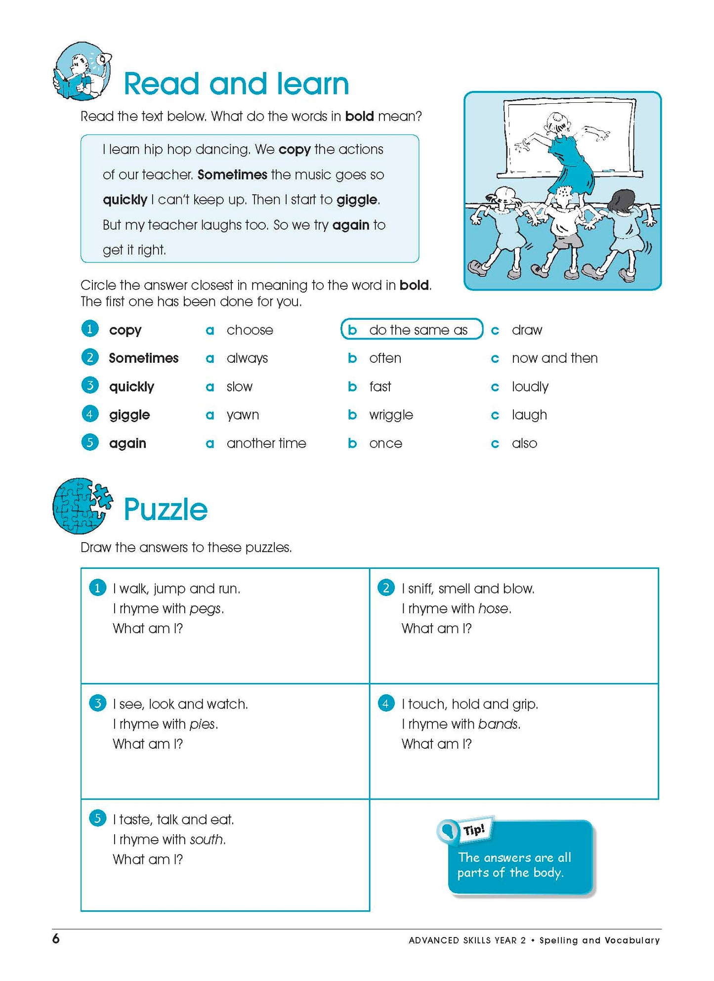Excel Advanced Skills - Spelling and Vocabulary Workbook Year 2