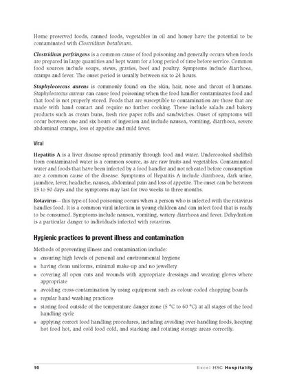 Excel HSC Year 12 Hospitality Study Guide