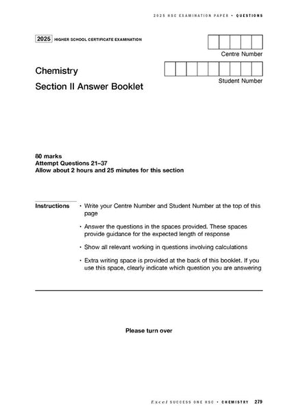 Excel Success One HSC Year 12 Chemistry (2026 Edition)