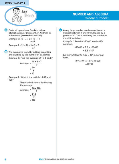 Excel Revise in a Month Year 9 NAPLAN*-style Tests