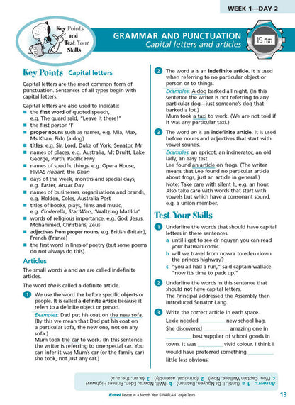 Excel Revise in a Month Year 6 NAPLAN*-style Tests