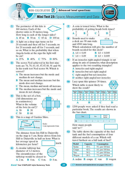 Excel Year 9 NAPLAN*-style Numeracy Tests