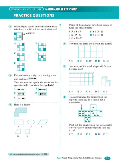 Excel Test Skills - Opportunity Class Tests Skills and Strategies Years 3-4