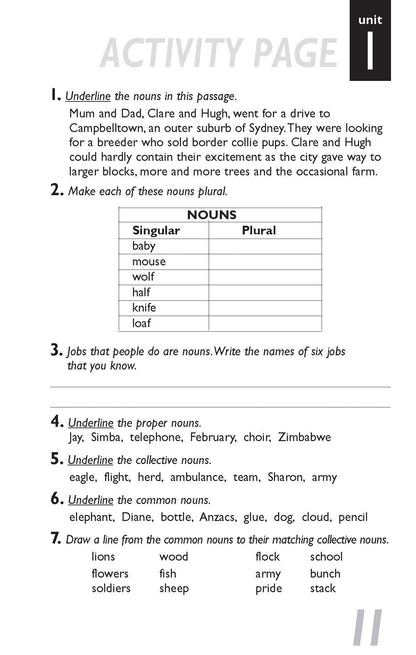 Excel Handbooks - Pascal's Basic Primary Grammar Years 3-6