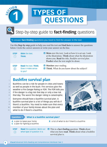 Excel Advanced Skills - Reading and Comprehension Workbook Year 2