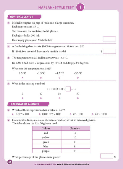 Excel Advanced Skills - Advanced Mathematics Year 6