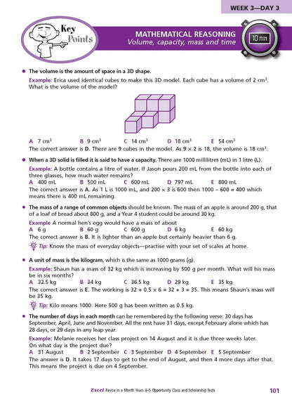 Excel Opportunity Class and Scholarship Tests Years 4-5