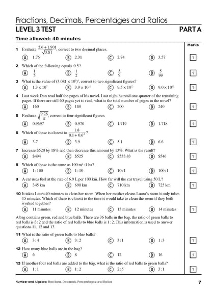Excel Tests - Mathematics Practice Tests Year 9