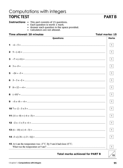 Excel Essential Skills - Mathematics Revision & Exam Workbook Year 8 NE