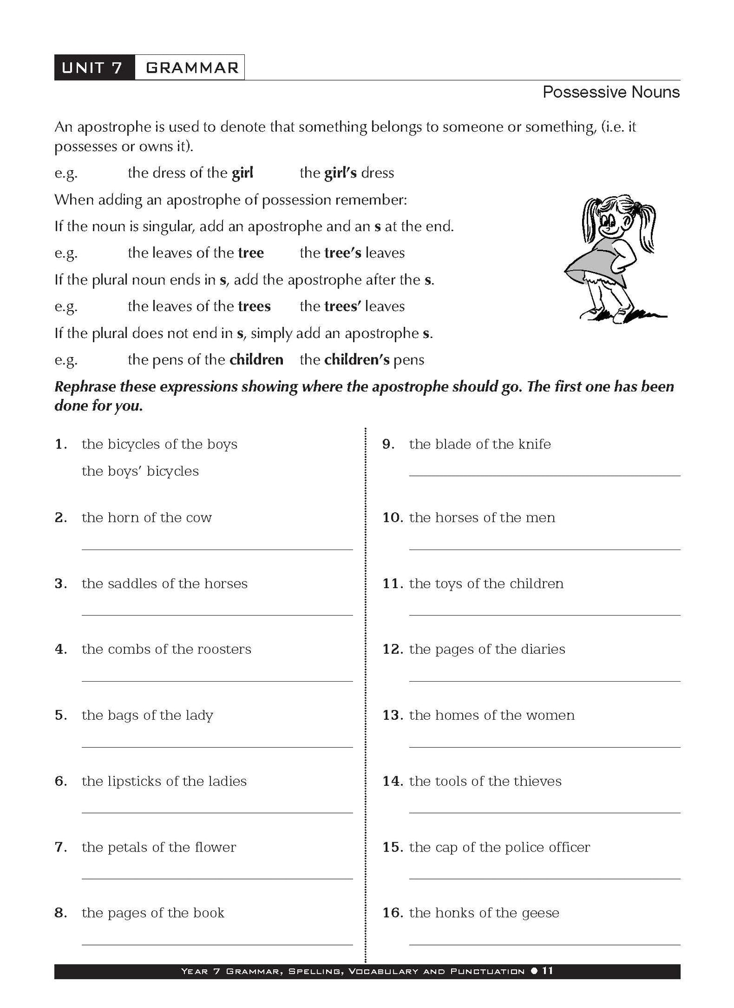 Excel Basic Skills - Grammar, Spelling, Vocabulary and Punctuation Year 7