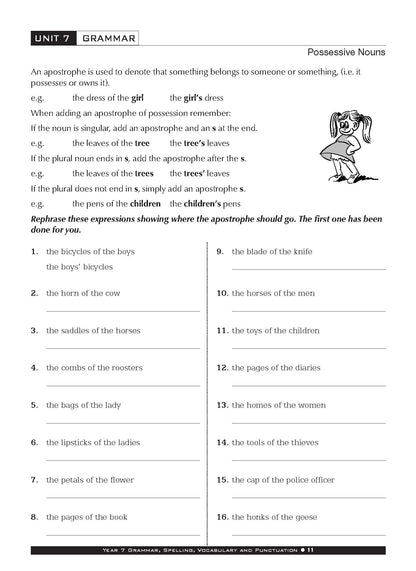 Excel Basic Skills - Grammar, Spelling, Vocabulary and Punctuation Year 7