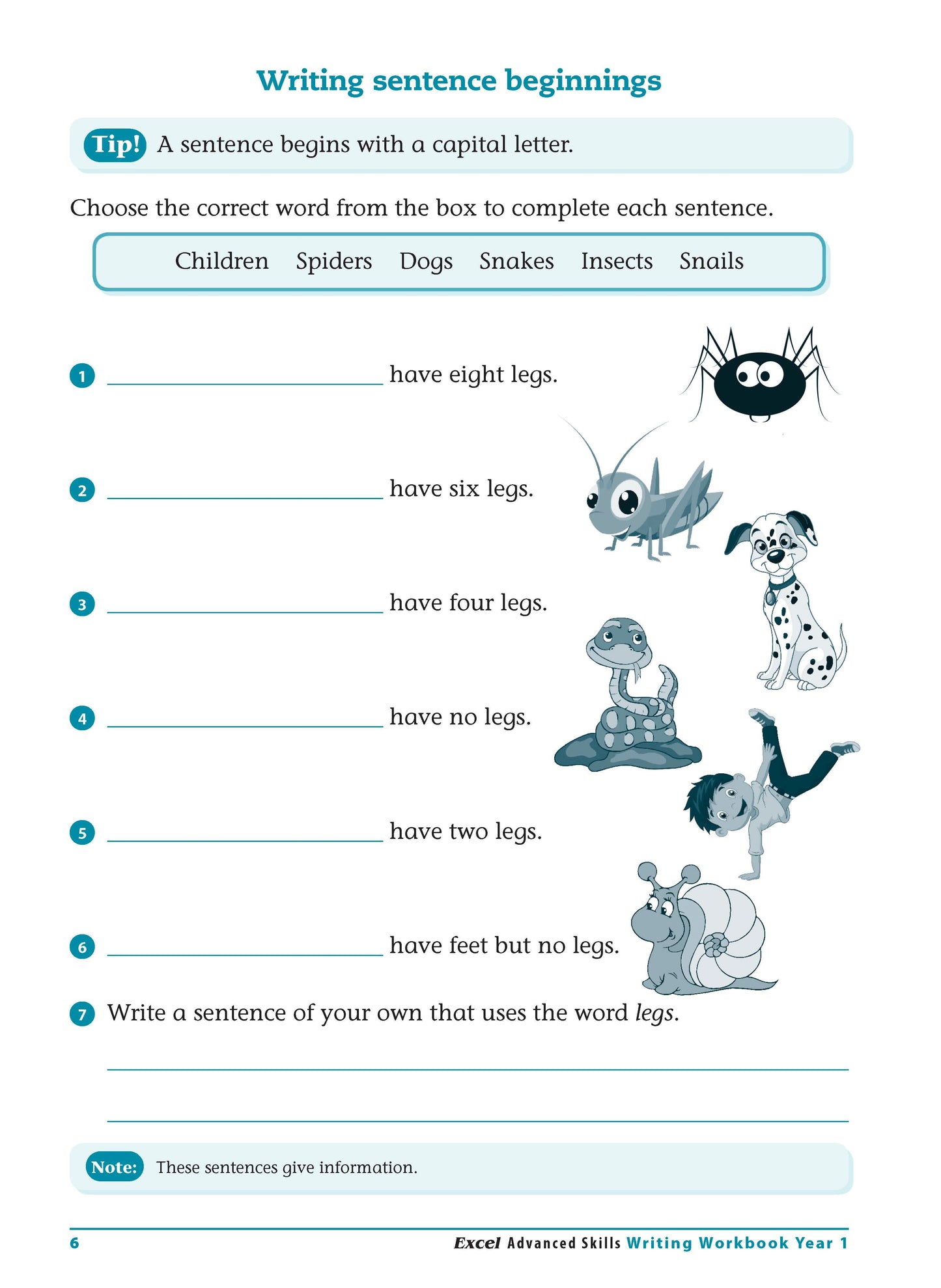 Excel Advanced Skills - Writing Workbook Year 1