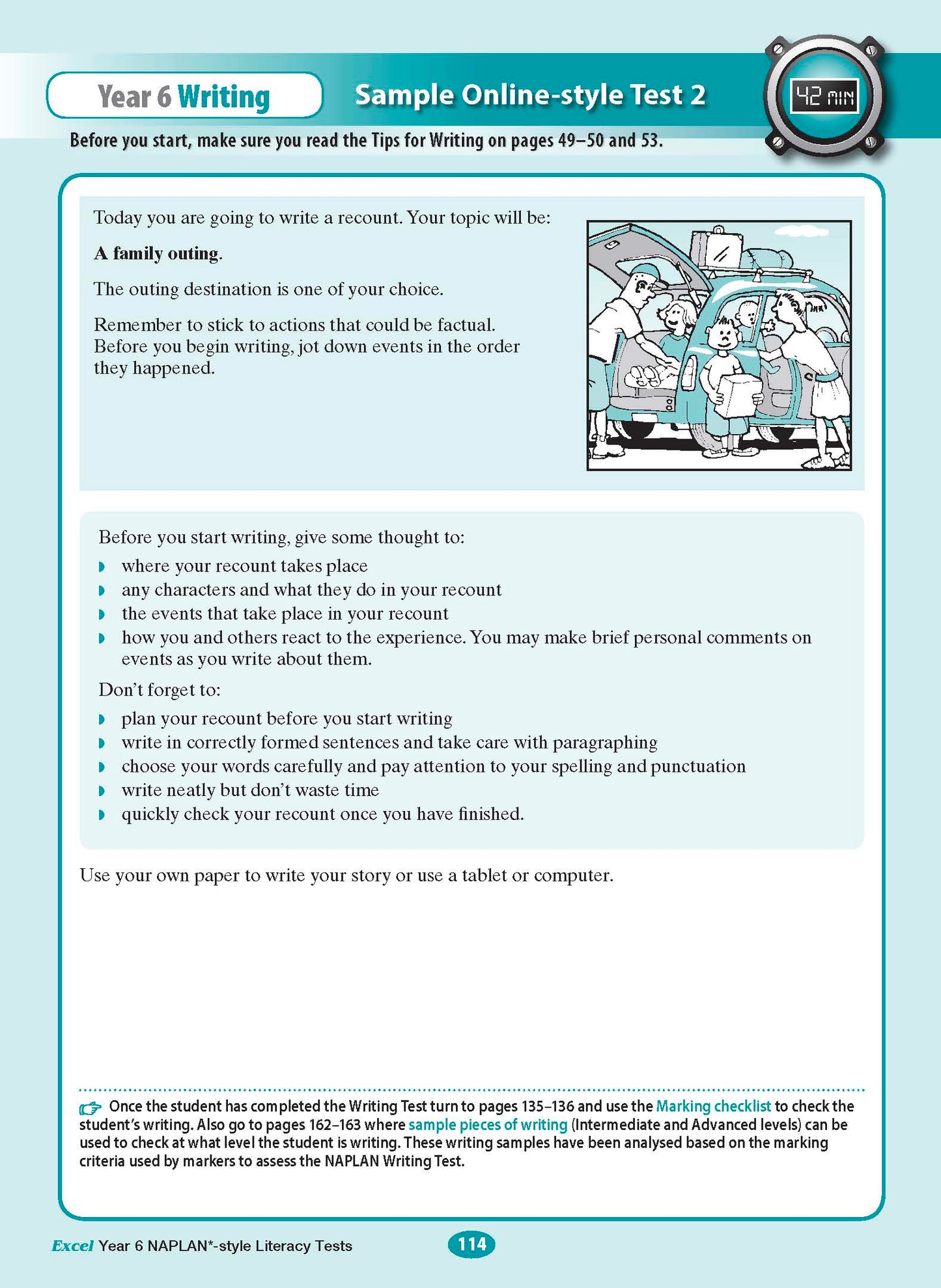 Excel Year 6 NAPLAN*-style Literacy Tests