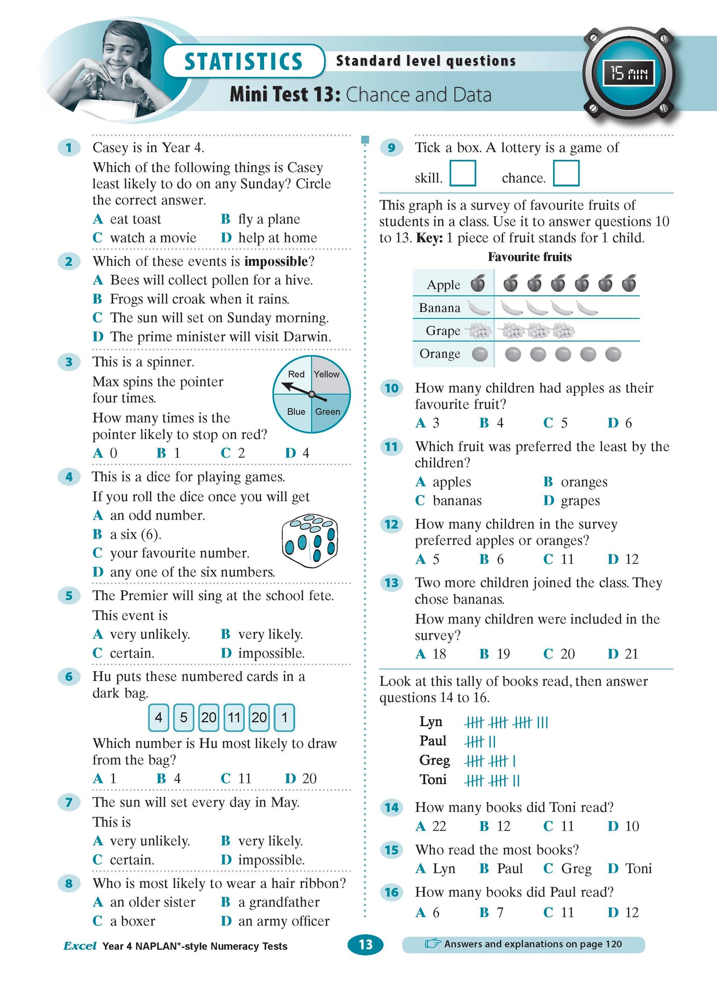 Excel Year 4 NAPLAN*-style Numeracy Tests