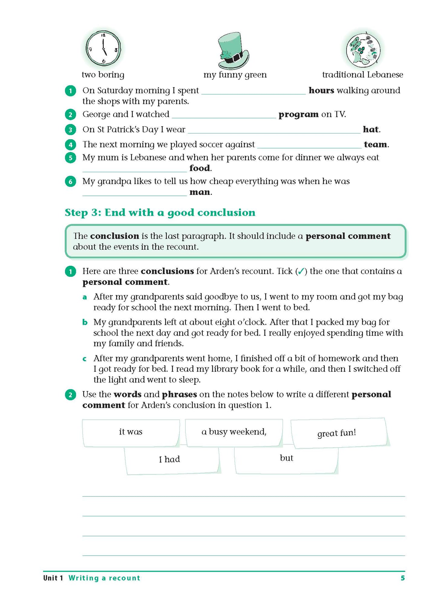 Excel Advanced Skills - Writing Workbook Year 4
