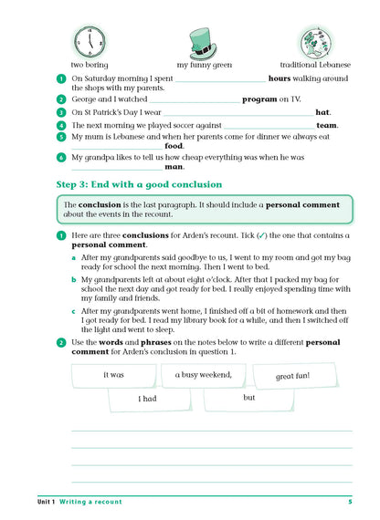 Excel Advanced Skills - Writing Workbook Year 4