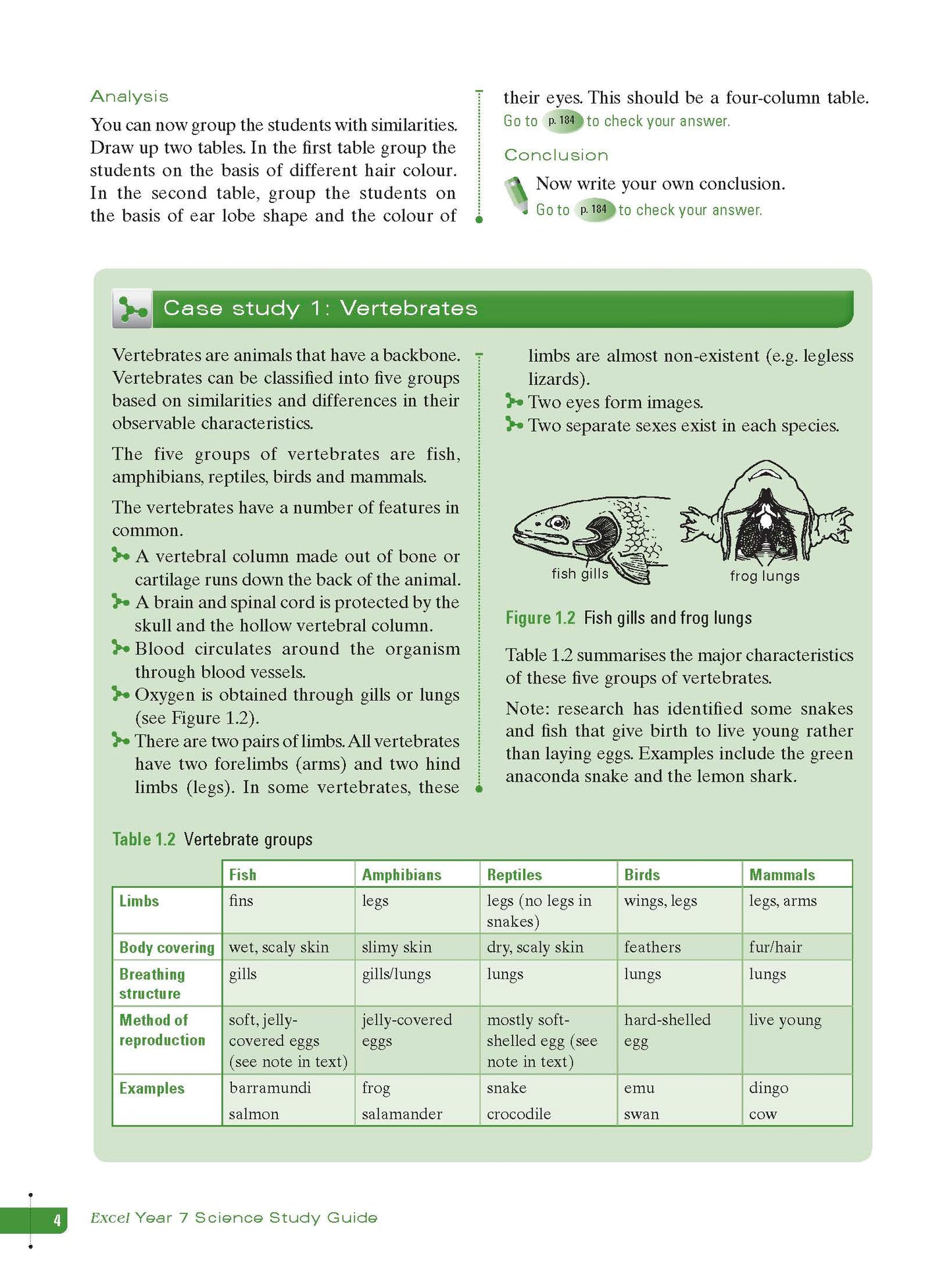 Excel Study Guide - Science Year 7