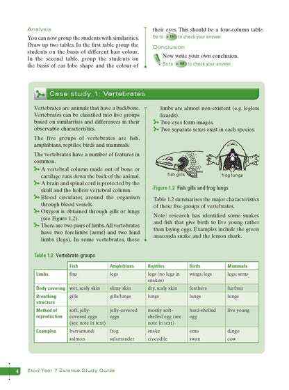 Excel Study Guide - Science Year 7
