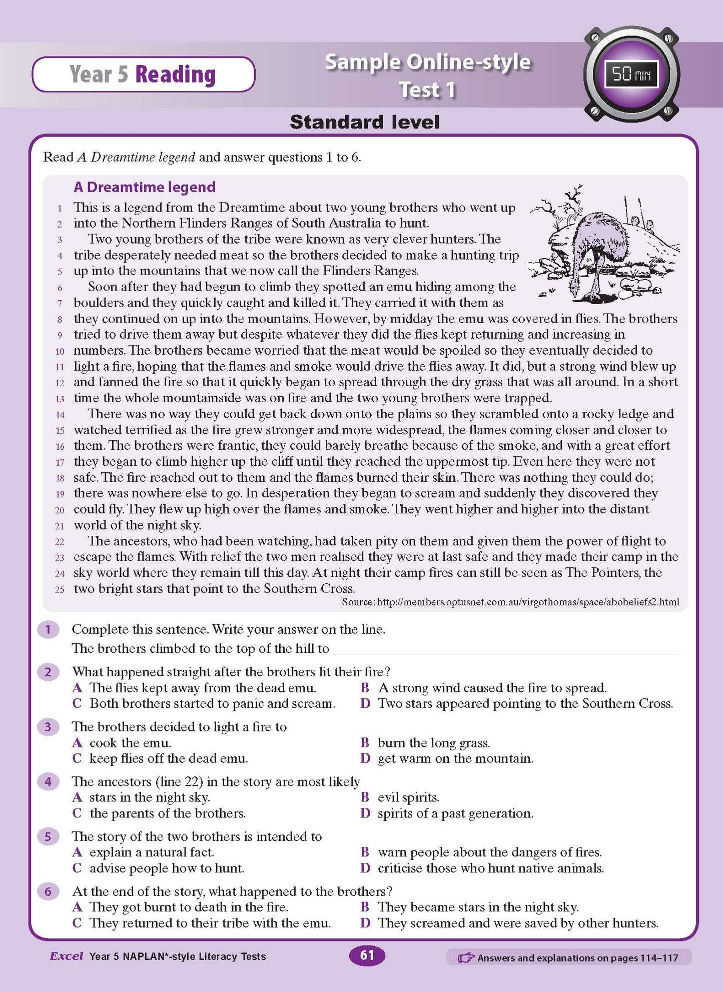 Excel Year 5 NAPLAN*-style Literacy Tests