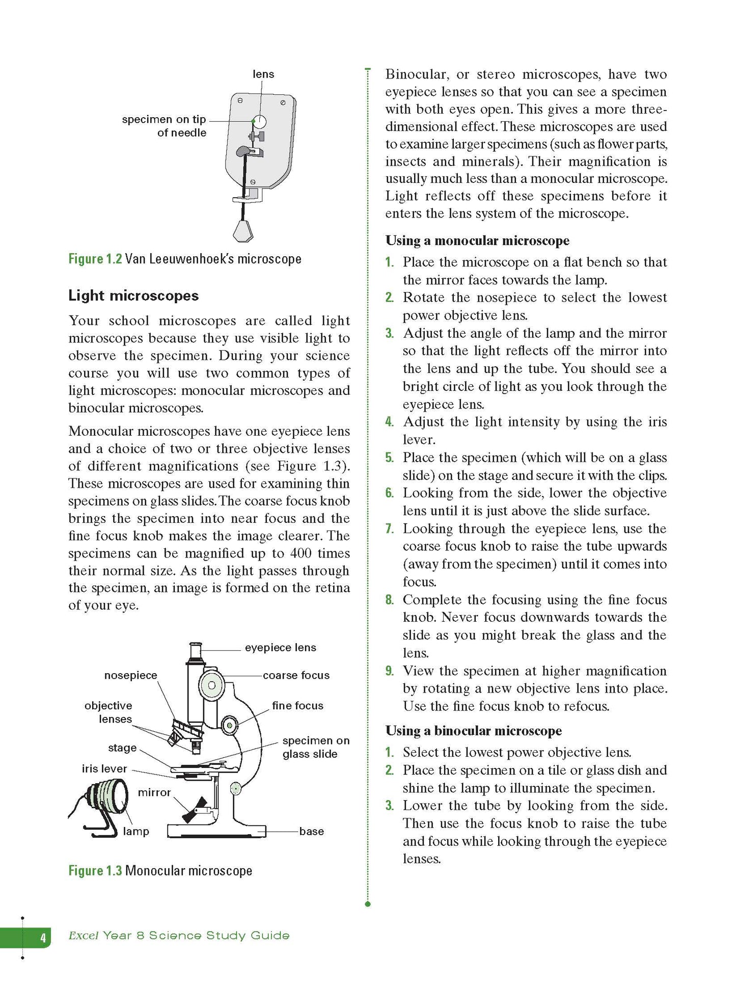 Excel Study Guide - Science Year 8