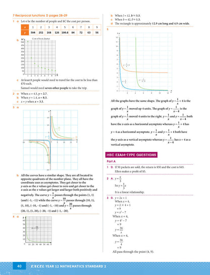 Excel HSC Year 12 Mathematics Standard 2 Study Guide