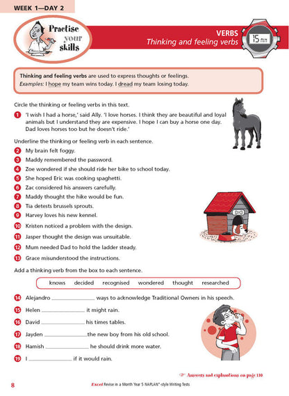 Excel Revise in a Month Year 5 NAPLAN*-style Writing Tests