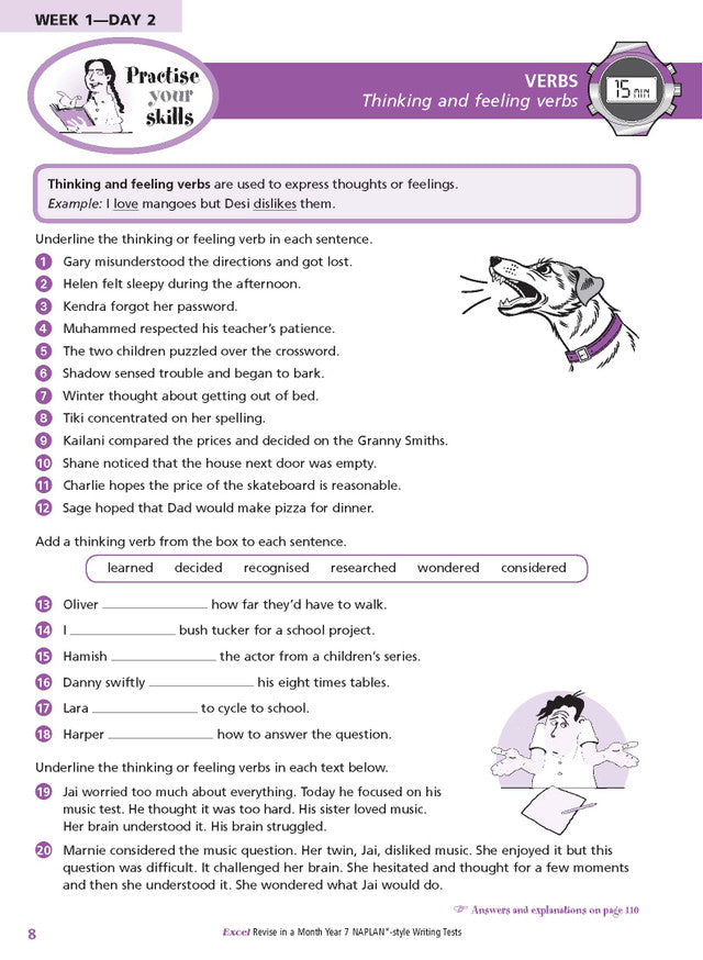 Excel Revise in a Month Year 7 NAPLAN*-style Writing Tests