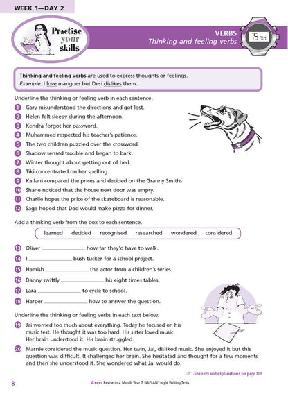 Excel Revise in a Month Year 7 NAPLAN*-style Writing Tests