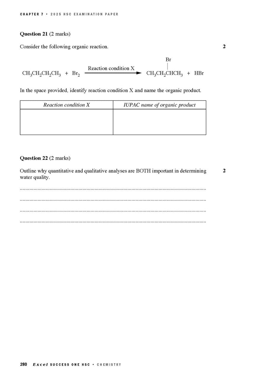 Excel Success One HSC Year 12 Chemistry (2026 Edition)