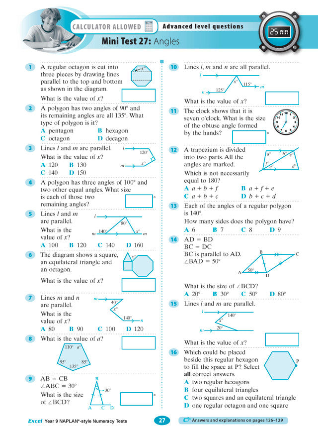 Excel Year 9 NAPLAN*-style Numeracy Tests