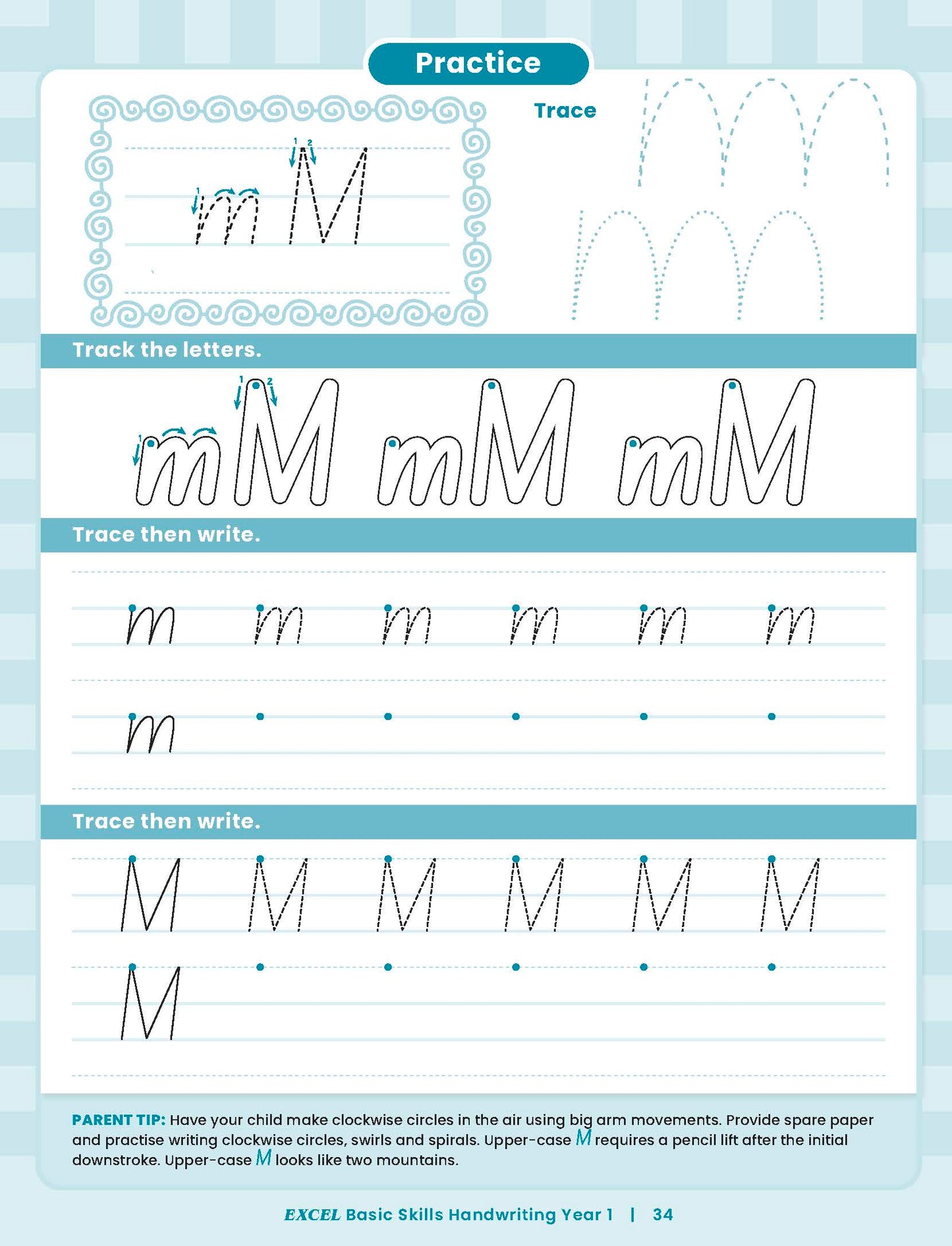 Excel Basic Skills - Handwriting Year 1
