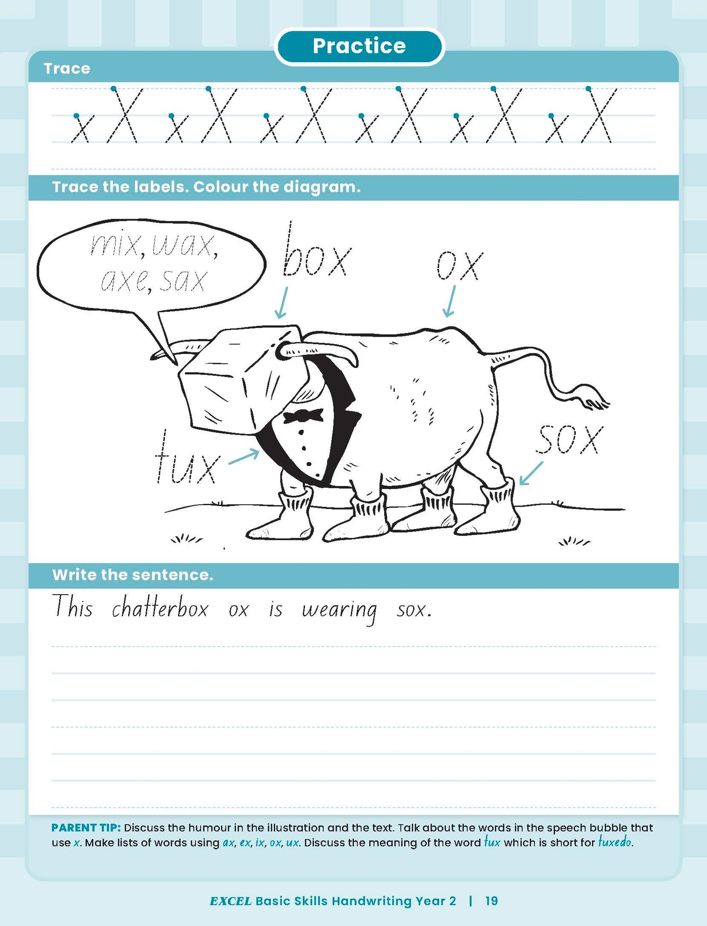Excel Basic Skills - Handwriting Year 2