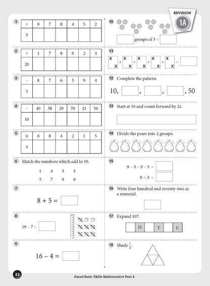 Excel Basic Skills - Mathematics Year 3