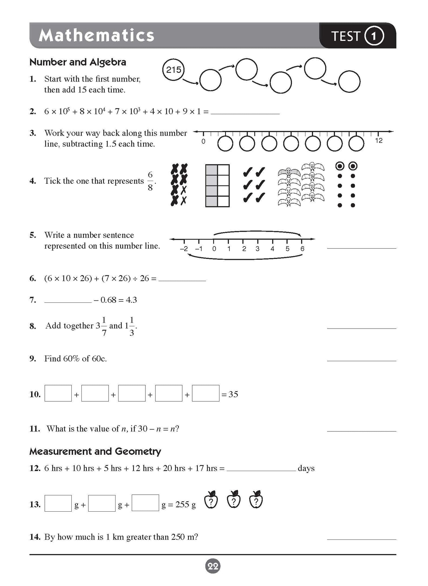Excel Basic Skills - English and Mathematics Year 7