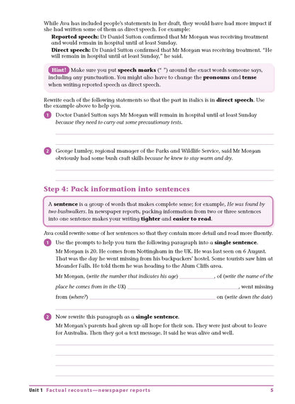 Excel Advanced Skills - Writing Workbook Year 6
