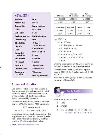 Excel Study Guide - Mathematics Year 7